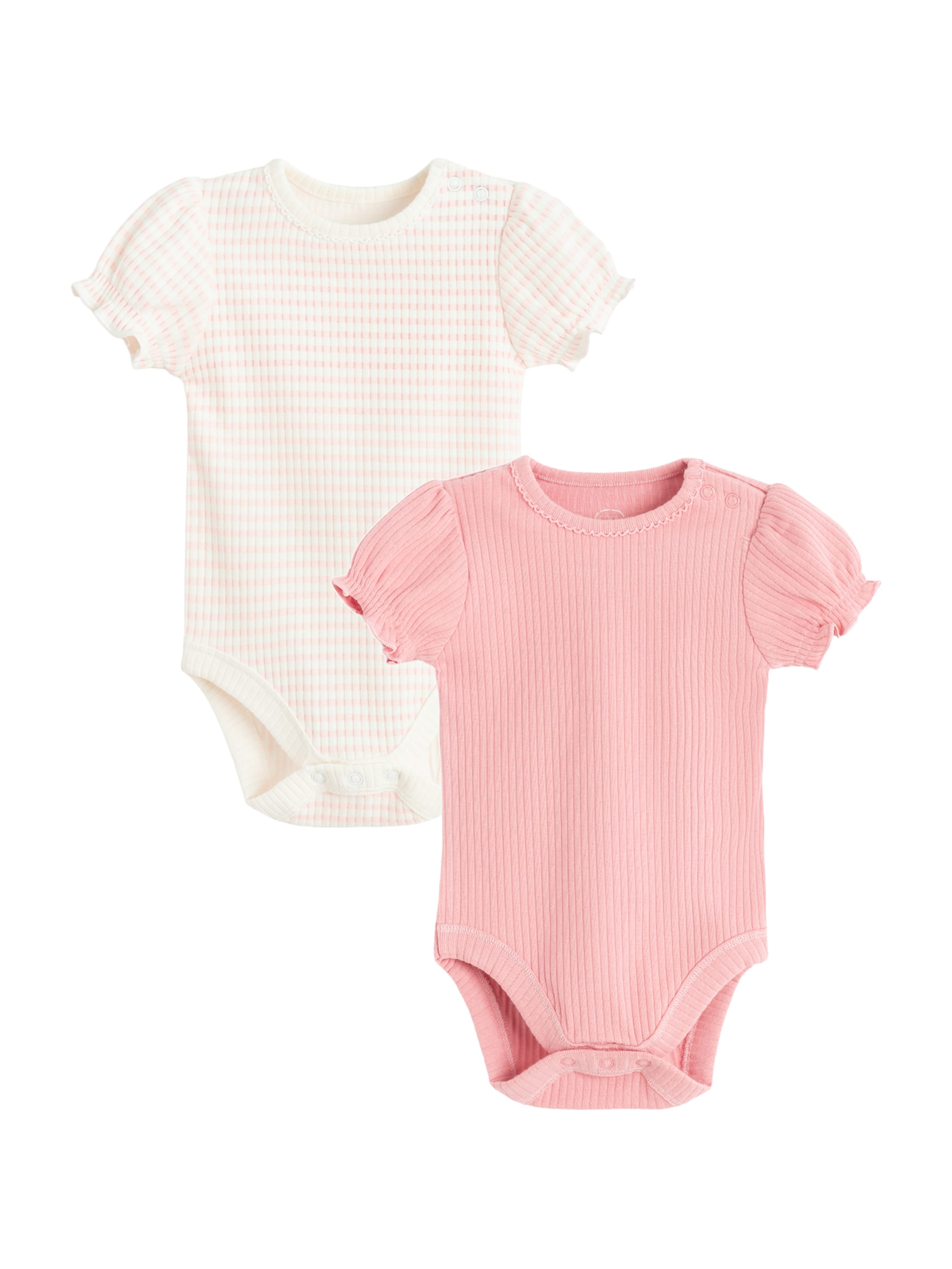 Cool Club Romper/Bodysuit in Pink: front