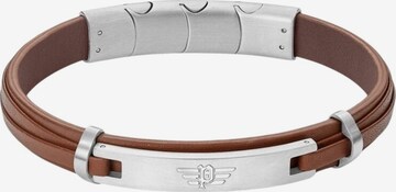 Bracelet 'Looper' POLICE en marron : devant