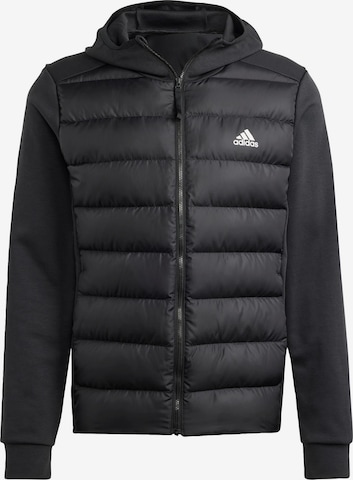 Geacă outdoor 'Essentials' de la ADIDAS SPORTSWEAR pe negru: față