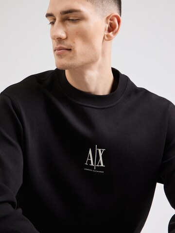 ARMANI EXCHANGE Mikina 'Felpa' – černá