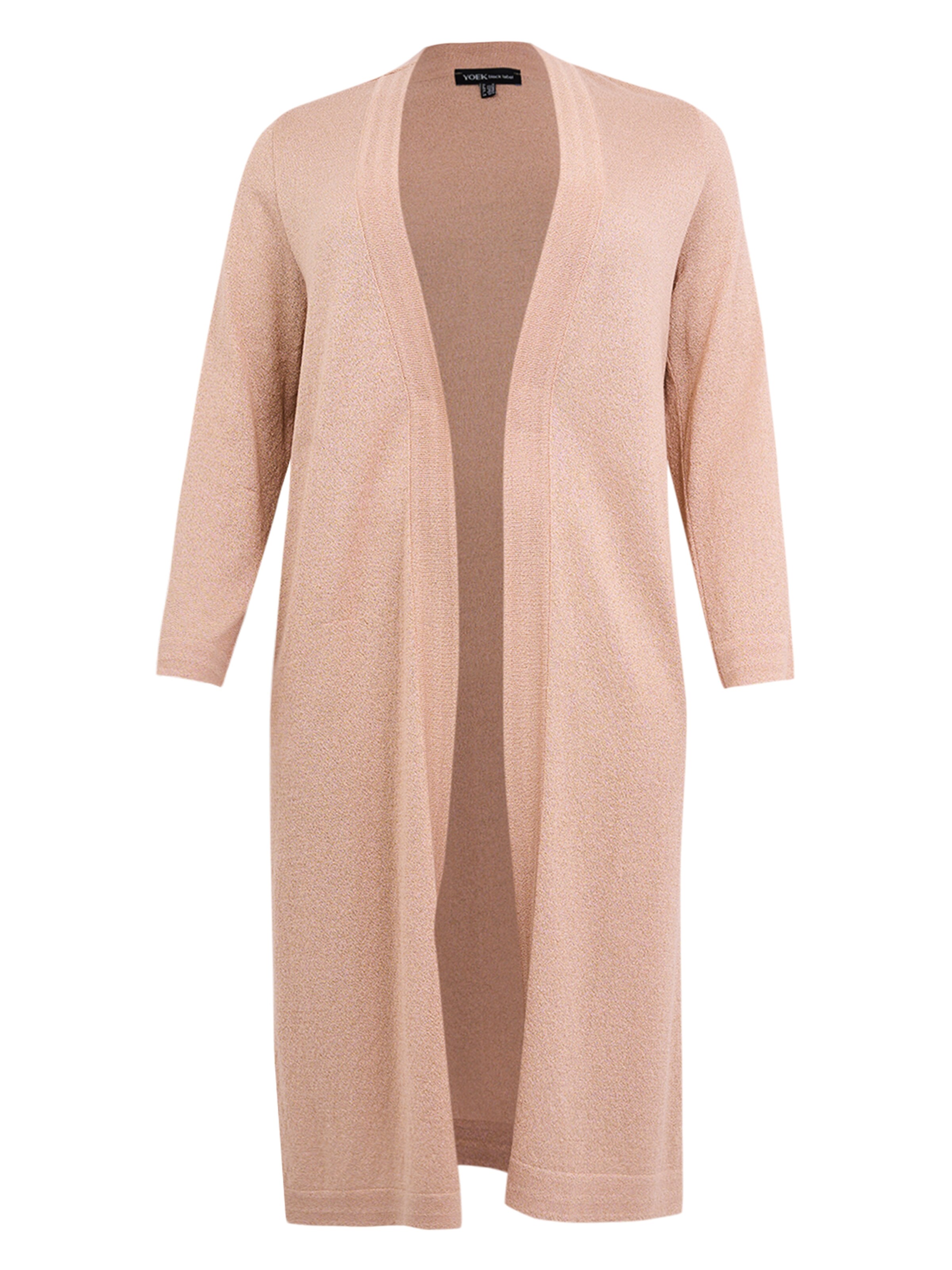 YOEK Gebreid vest in de kleur Beige, Productweergave