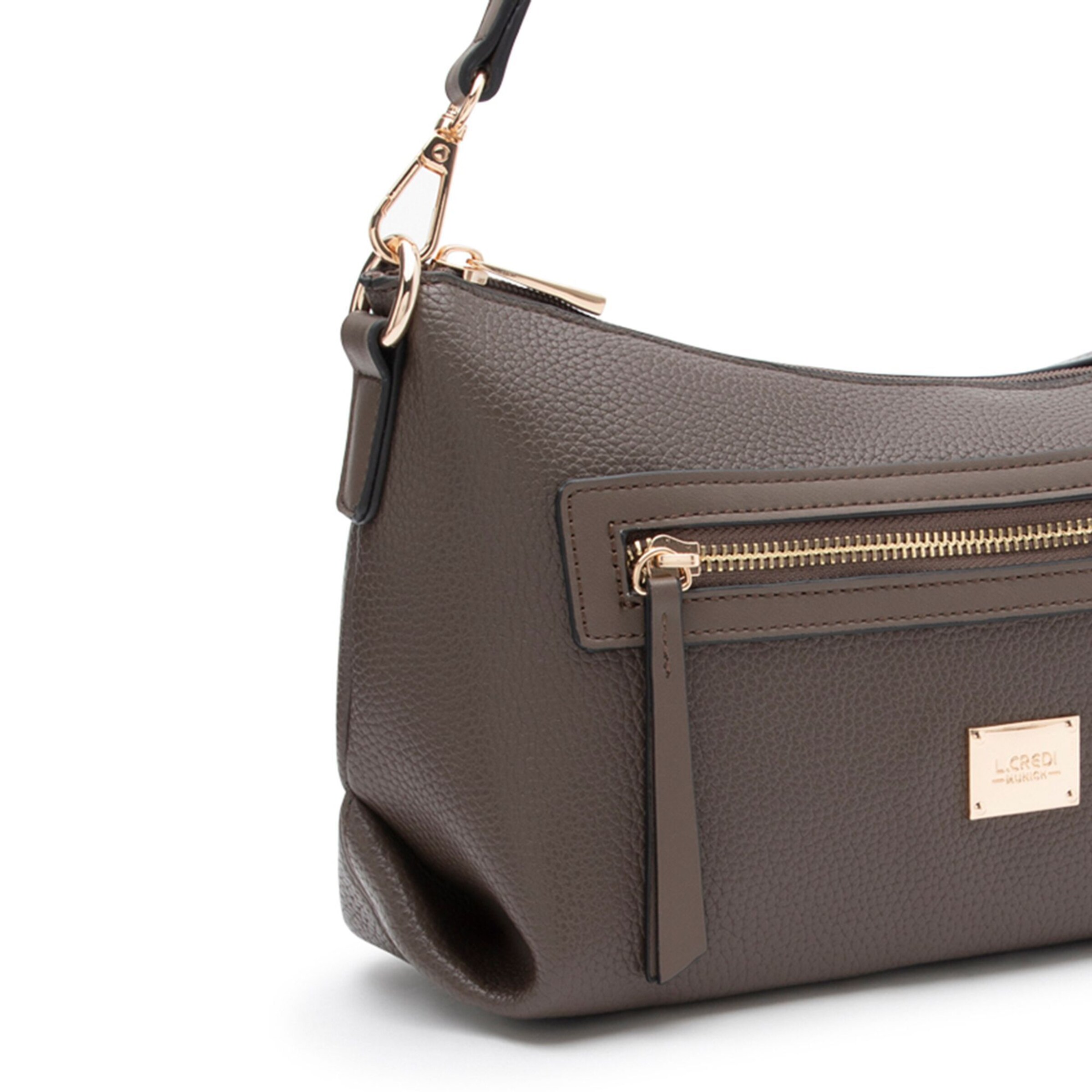 Borsa a spalla 'Petronilla' di L.CREDI in marrone