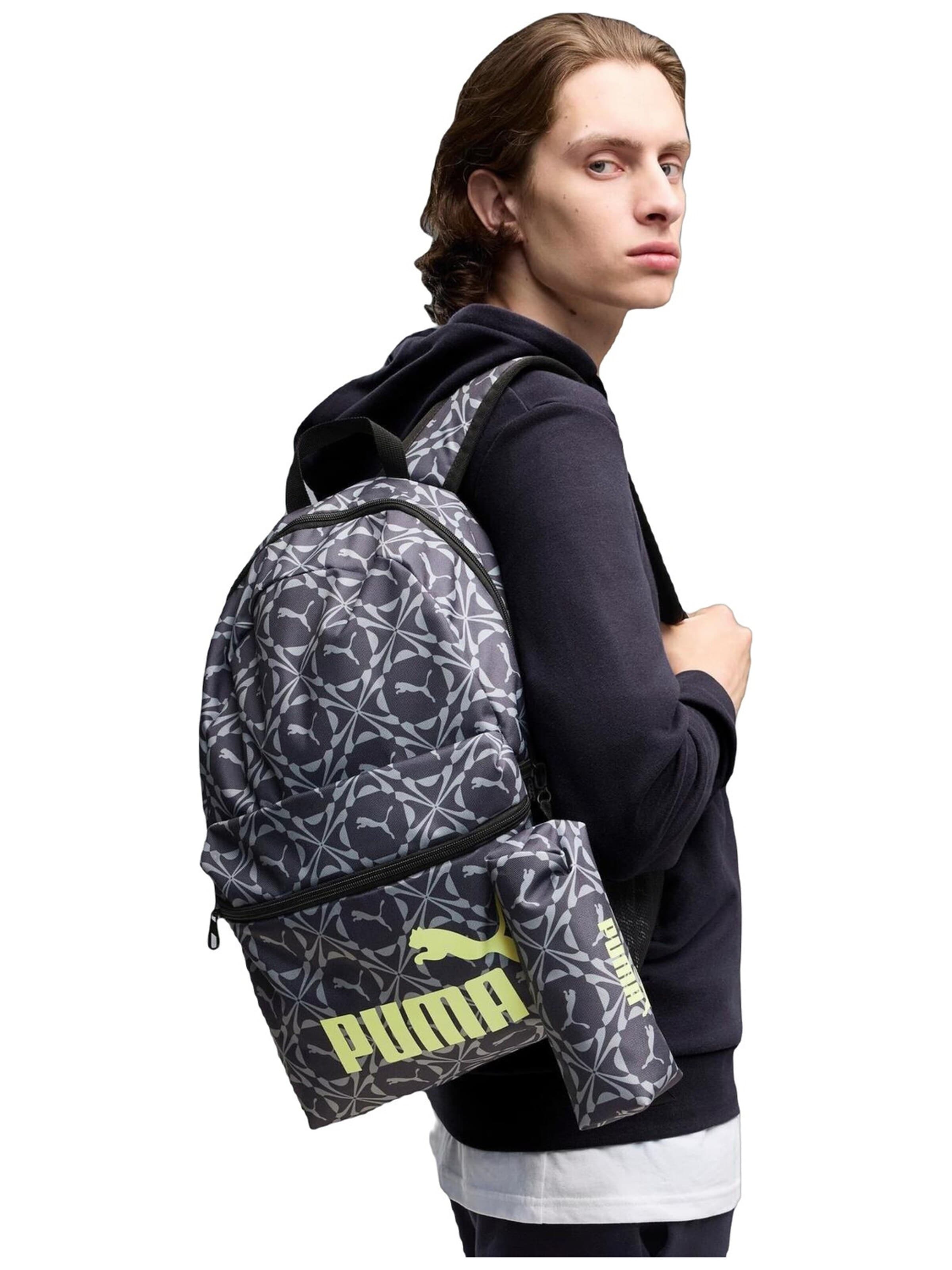 PUMA - Mochila 'Puma Phase Aop Backpack Set Moody -s 20L' en gris: frente