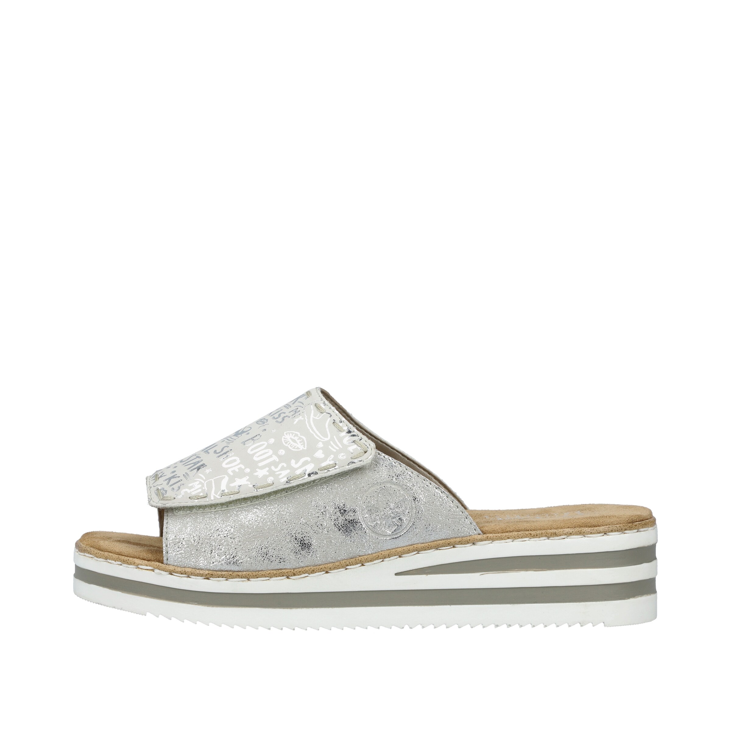 Rieker Mules in Silver