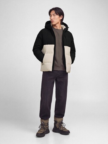 JACK & JONES Winter Jacket 'JJEBECKS' in Beige