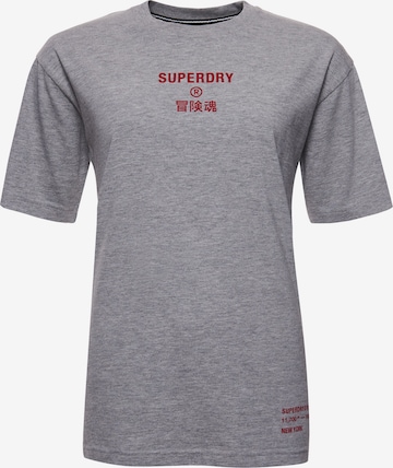 Superdry T-Shirt ' Corporate' in Grau: predná strana