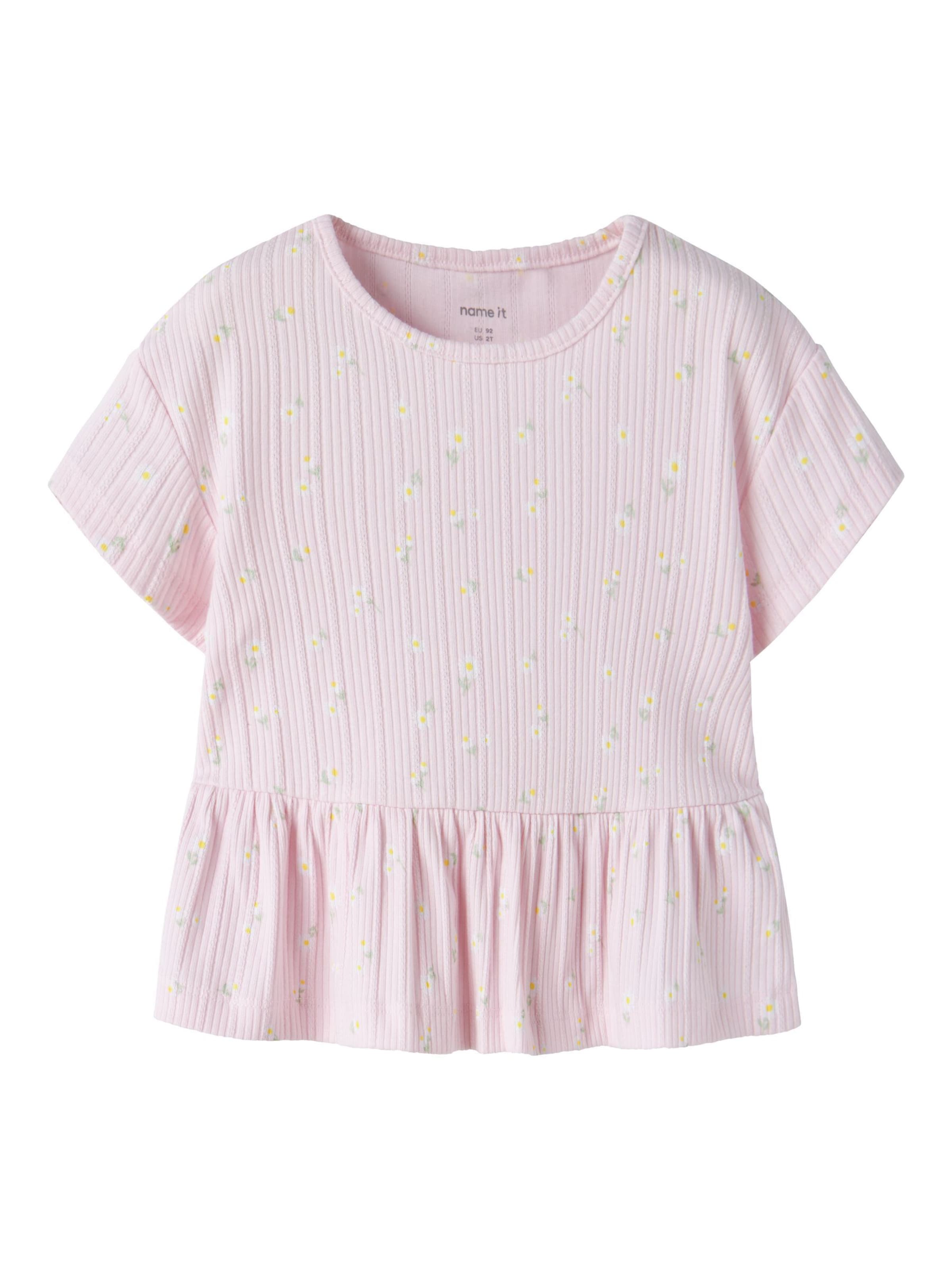 T-Shirt NAME IT en rose : devant