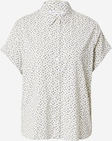 Samsøe Samsøe - Blusa 'Majan' en blanco: frente