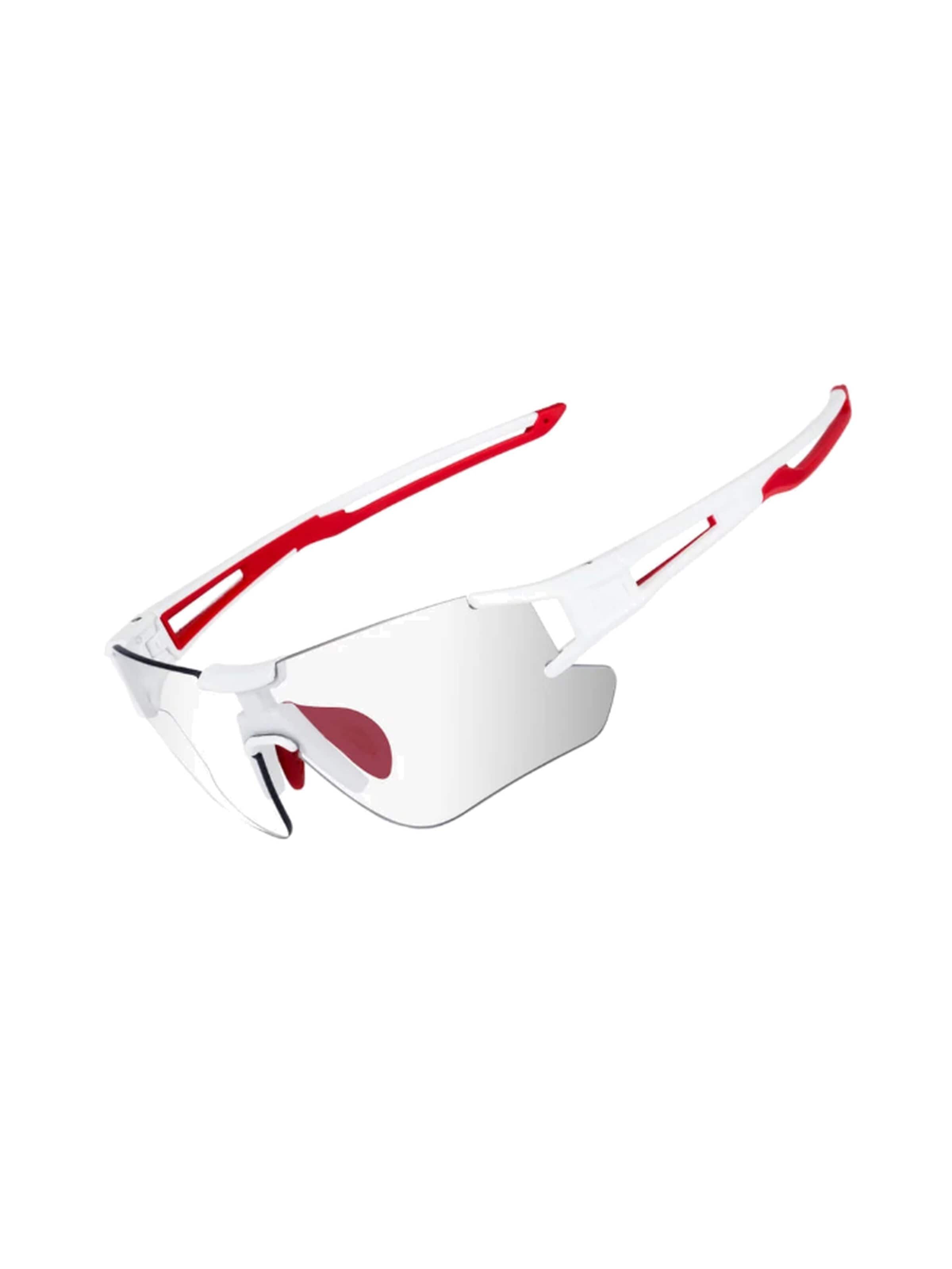 ROCKBROS Sports Glasses 'Photochrome Fahrradbrille UV400' in Red: front