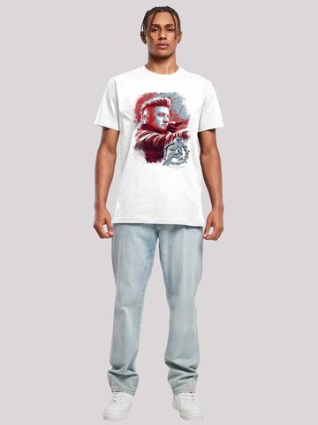 T-Shirt 'Marvel Avengers Endgame Hawkeye' F4NT4STIC en blanc