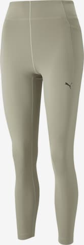 PUMA Slim fit Workout Pants in Beige: front