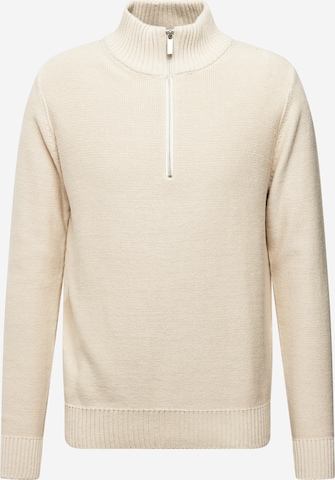 Pull-over 'AXEL' SELECTED en beige : devant