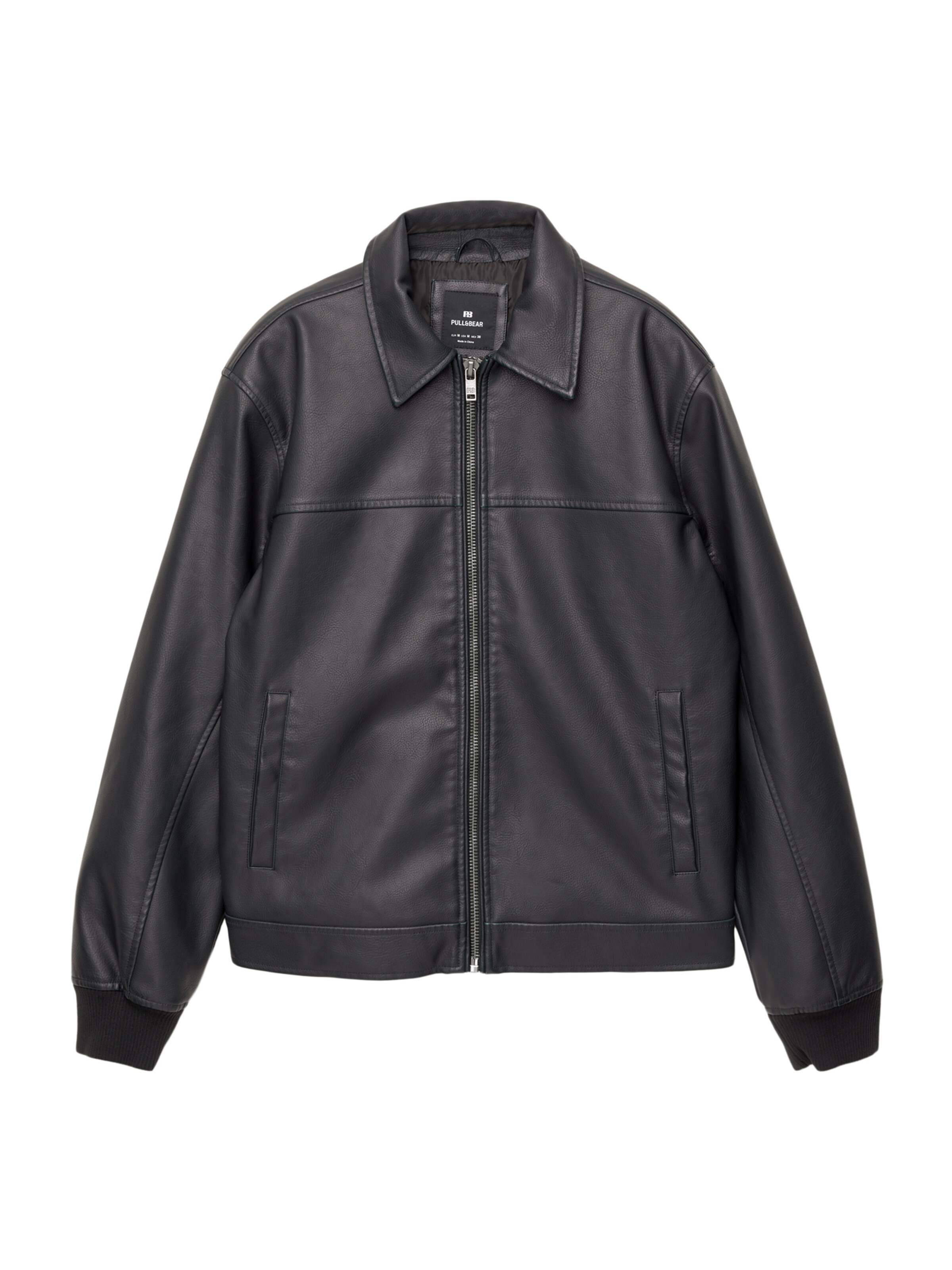 Pull&Bear Overgangsjakke i sort: forside