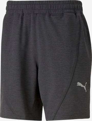 PUMA Regular Workout Pants in Black: front