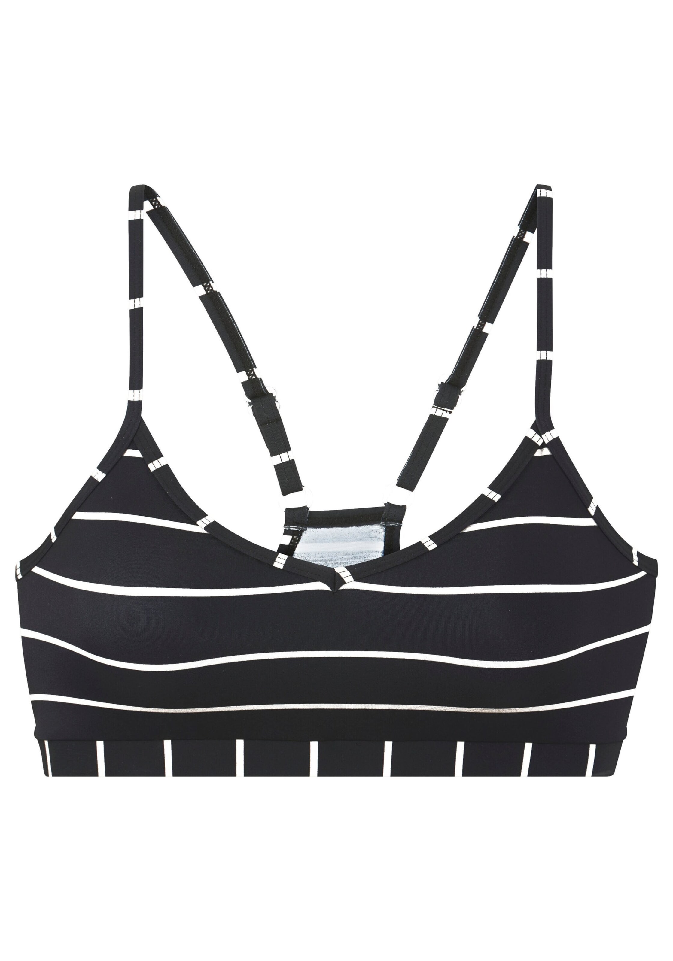 BENCH Bustier Bikini felső - fekete: elől