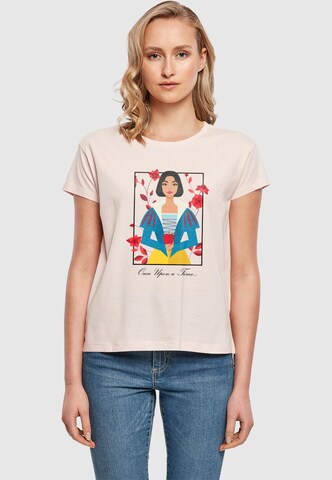 ABSOLUTE CULT Shirt 'Snow White - One Upon a Time' in Roze: voorkant