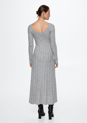 MANGO Úpletové šaty 'Berni' – šedá