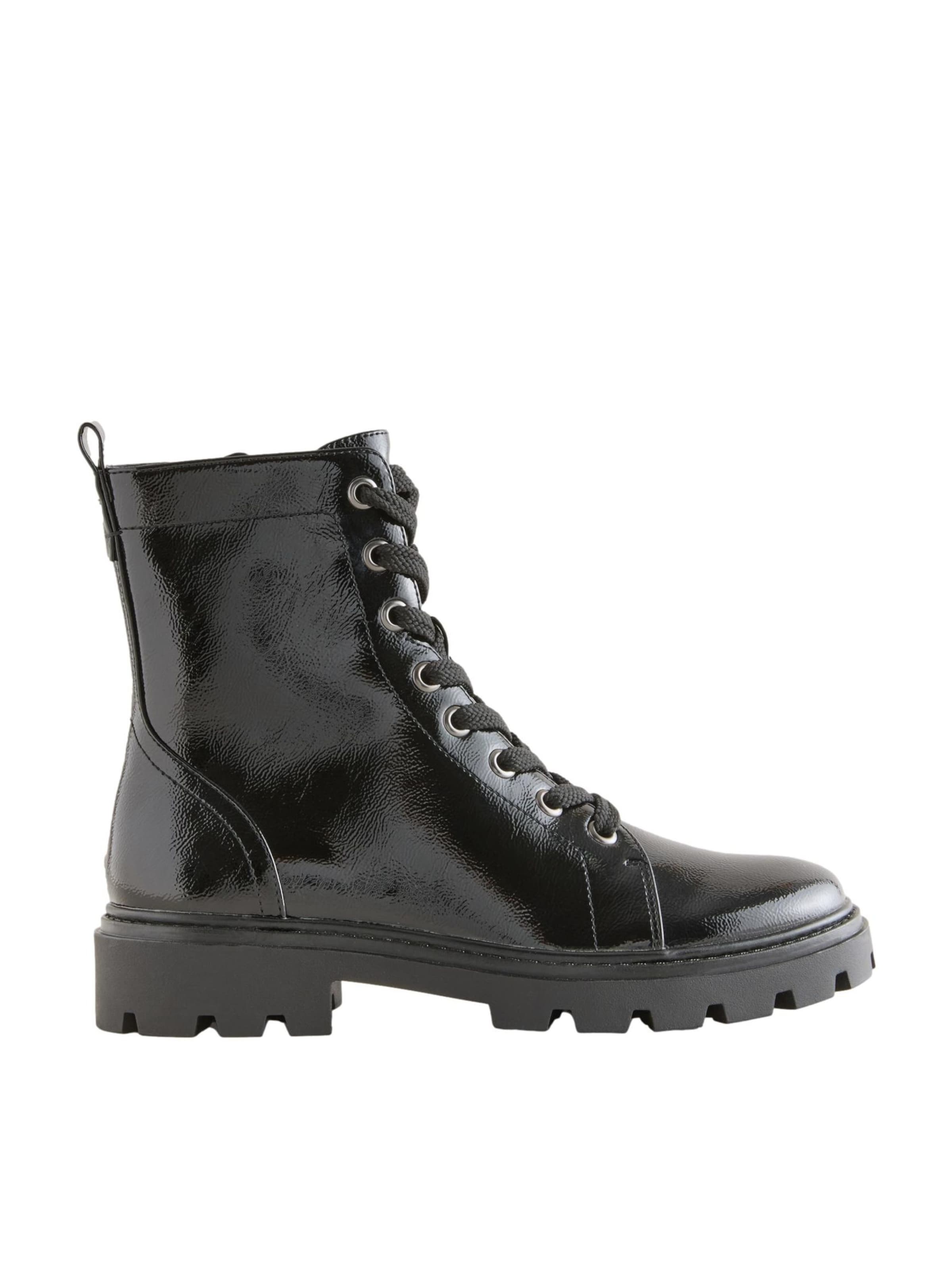 Next Lace-up bootie in Black