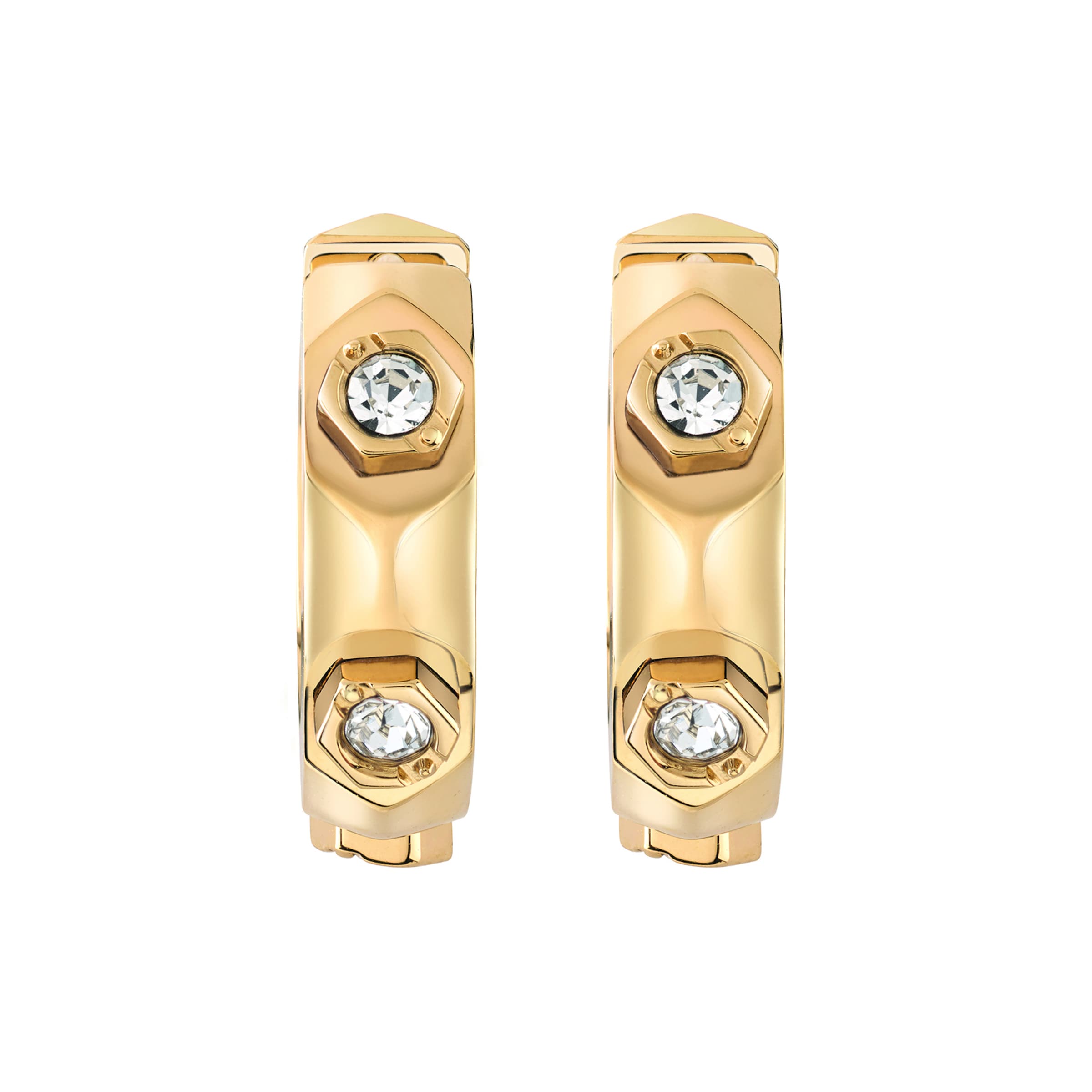 Boucles d'oreilles 'The Plein Cuff' Philipp Plein Jewellery en or : devant