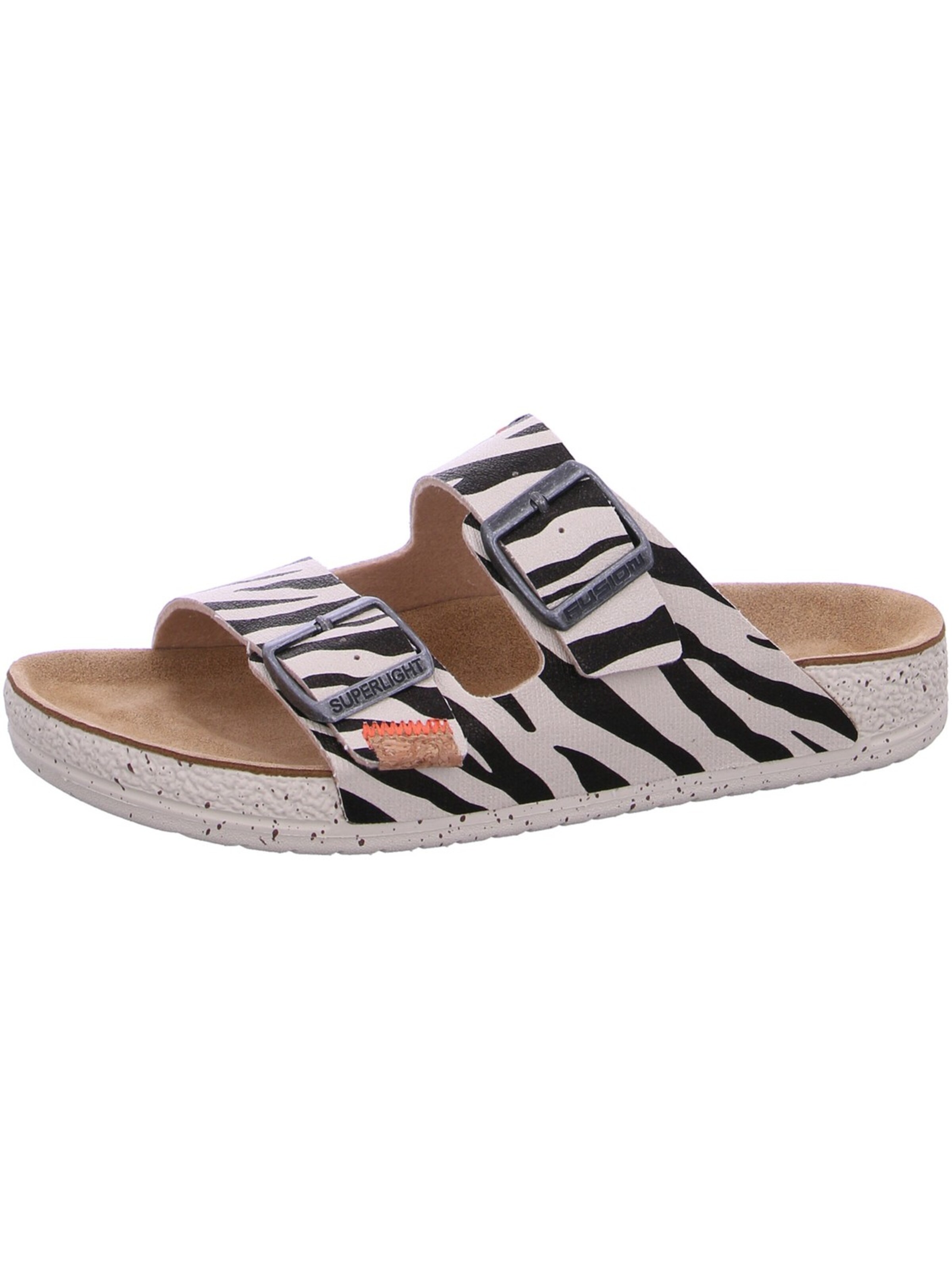 Fusion Pantolette 'Fusion Pantolette Schwarz'‌‌‌ in Schwarz: Vorderseite