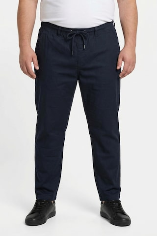 Men Plus Regular Broek in Blauw: voorkant