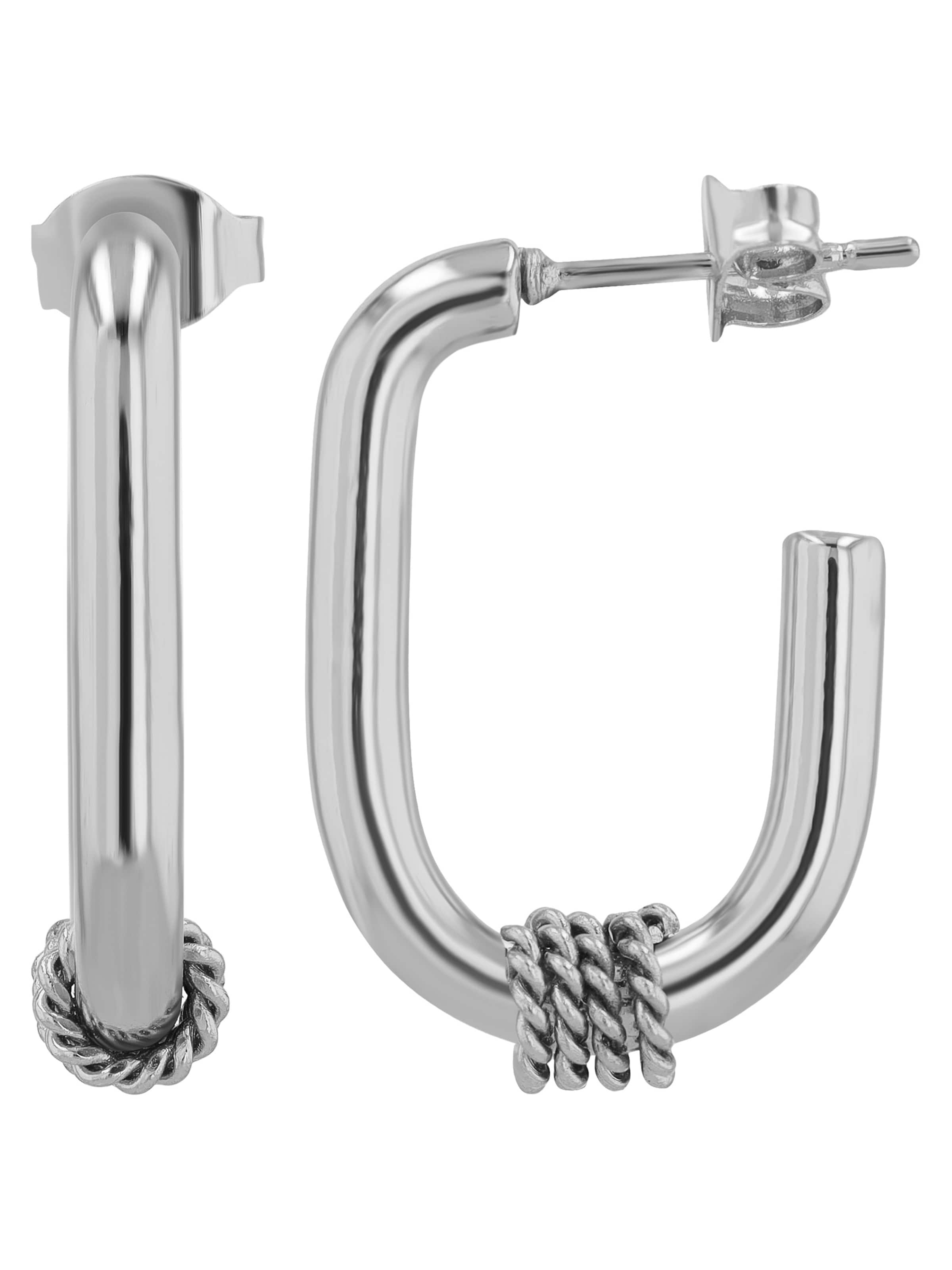 Akzent Earrings 'wasserfest' in Silver