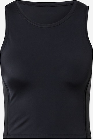 HKMX Sports Top in Black: front