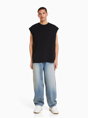 T-Shirt Bershka en noir