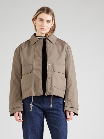 Samsøe Samsøe Between-season jacket 'Sarivera' in Brown: front