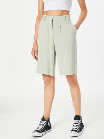 MSCH COPENHAGEN Loose fit Pleat-Front Pants 'Mariet' in Green