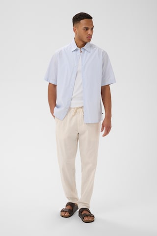 Regular Pantalon chino 'Linen' Matinique en blanc
