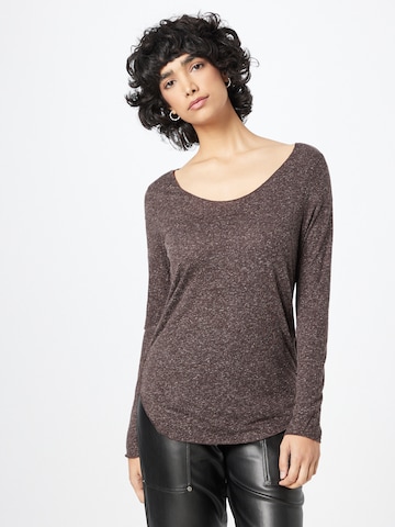 VERO MODA Shirt 'Lua' in Brown: front