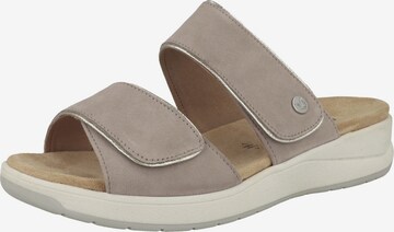 CAPRICE Mules in Grey: front