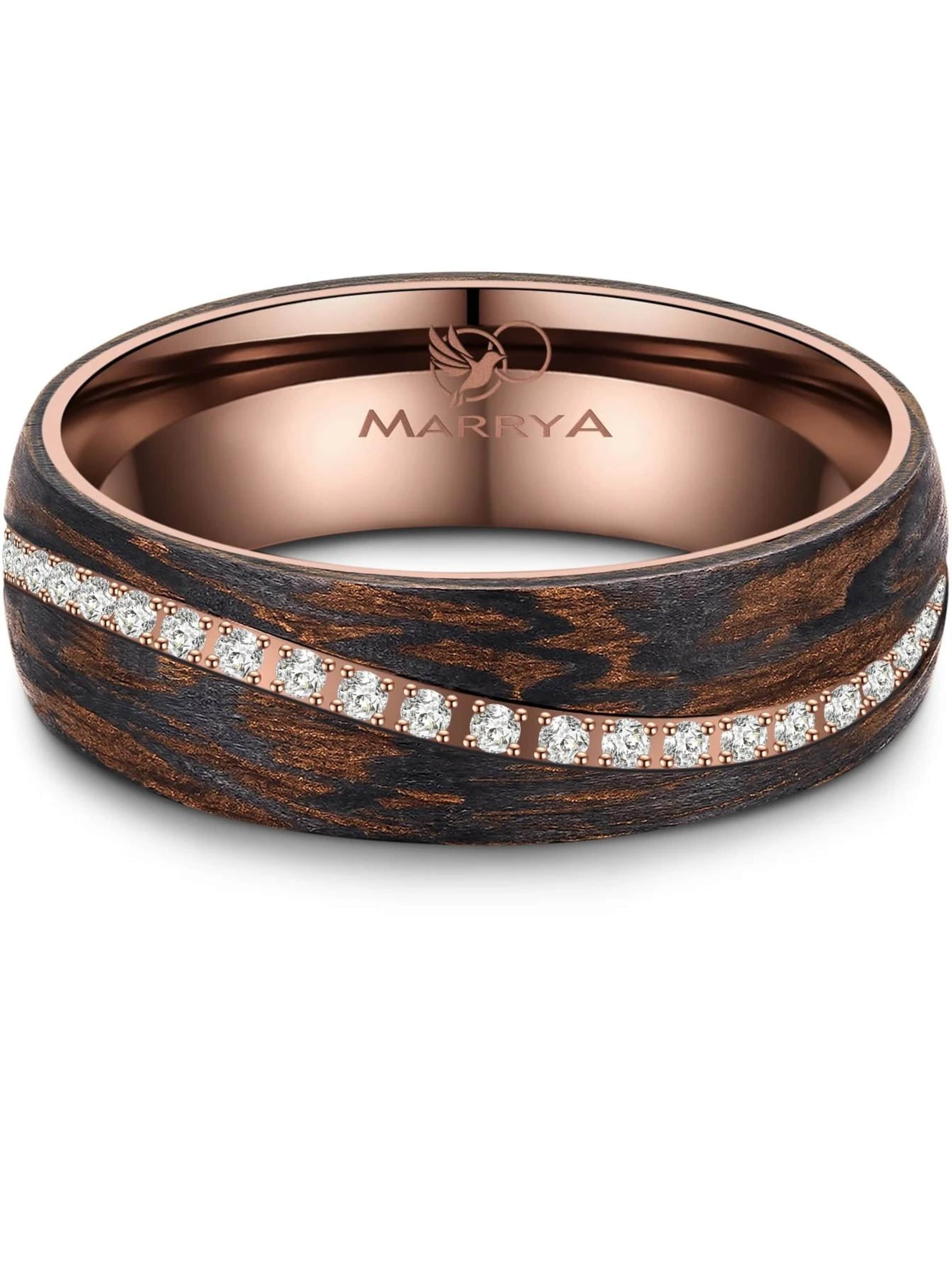 Anello 'MARRYA Ehering CB-05 Carbon-Bronze' di MARRYA in marrone