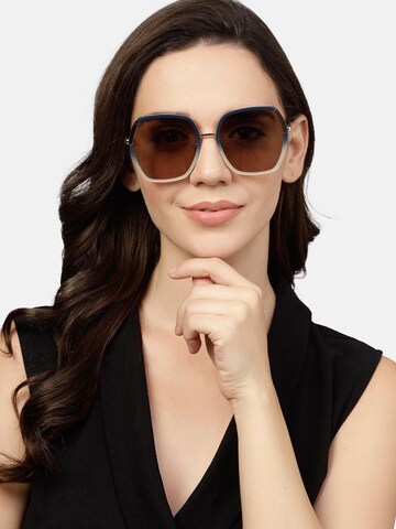 AVANT-GARDE PARIS Sunglasses 'Square Hermione' in Blue