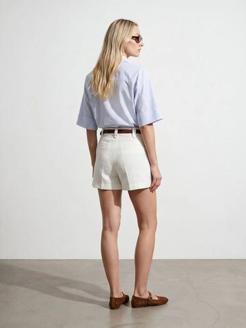 Dilvin Wide leg Broek in Wit