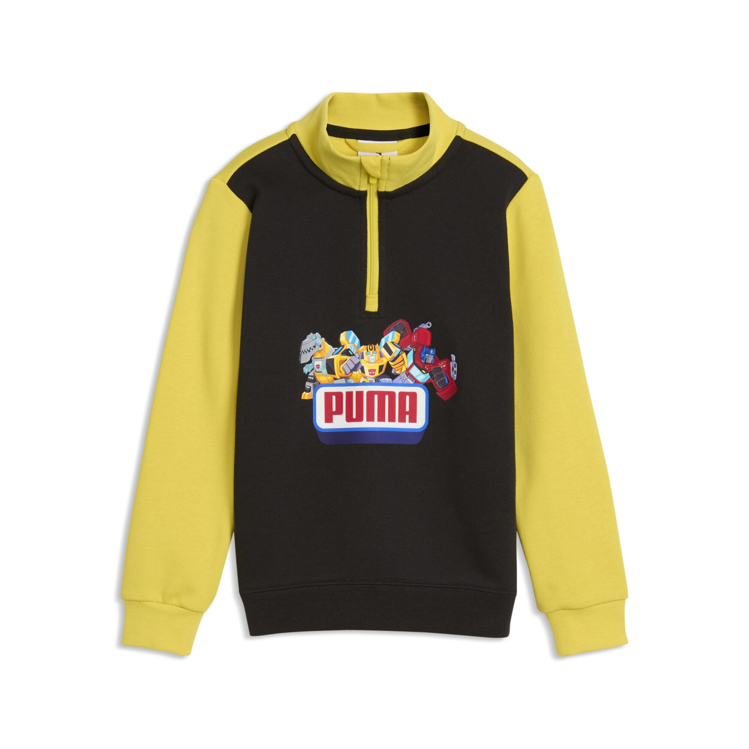 PUMA Sweatshirt 'Puma x Transformers' in Black: front