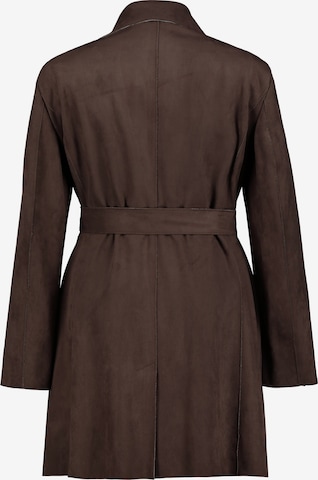 Ulla Popken Between-Seasons Coat in Brown