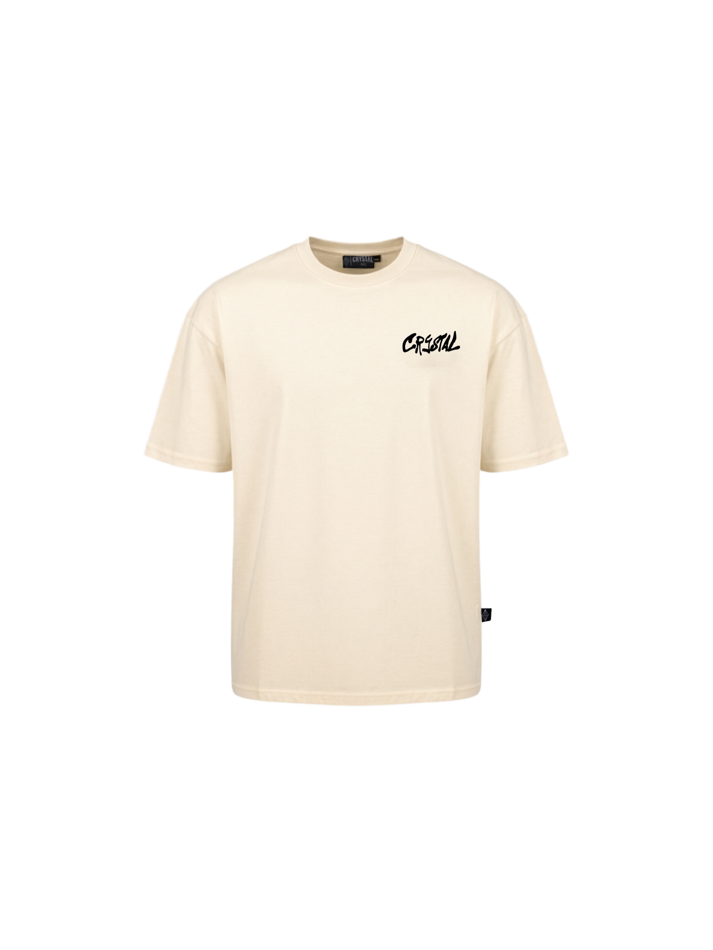 Crystal Paris Shirt 'Shine' in Beige: voorkant