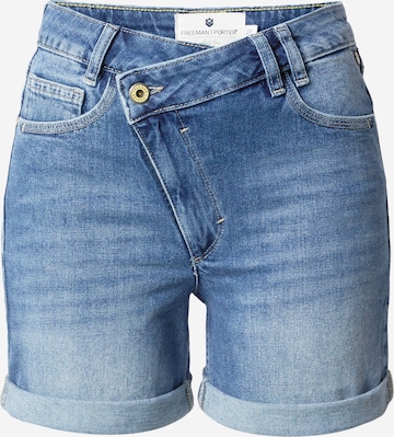 FREEMAN T. PORTER Slimfit Jeans 'Mikaela' in Blauw: voorkant