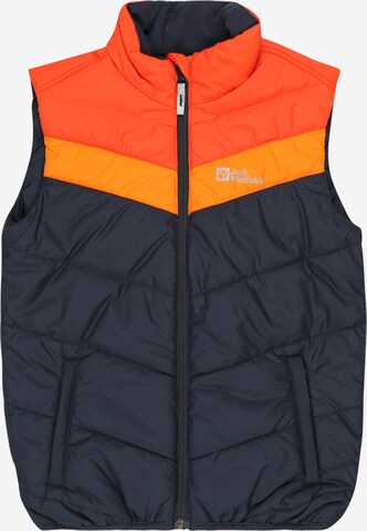 JACK WOLFSKIN Vest 'THREE HILLS' in Blue: front