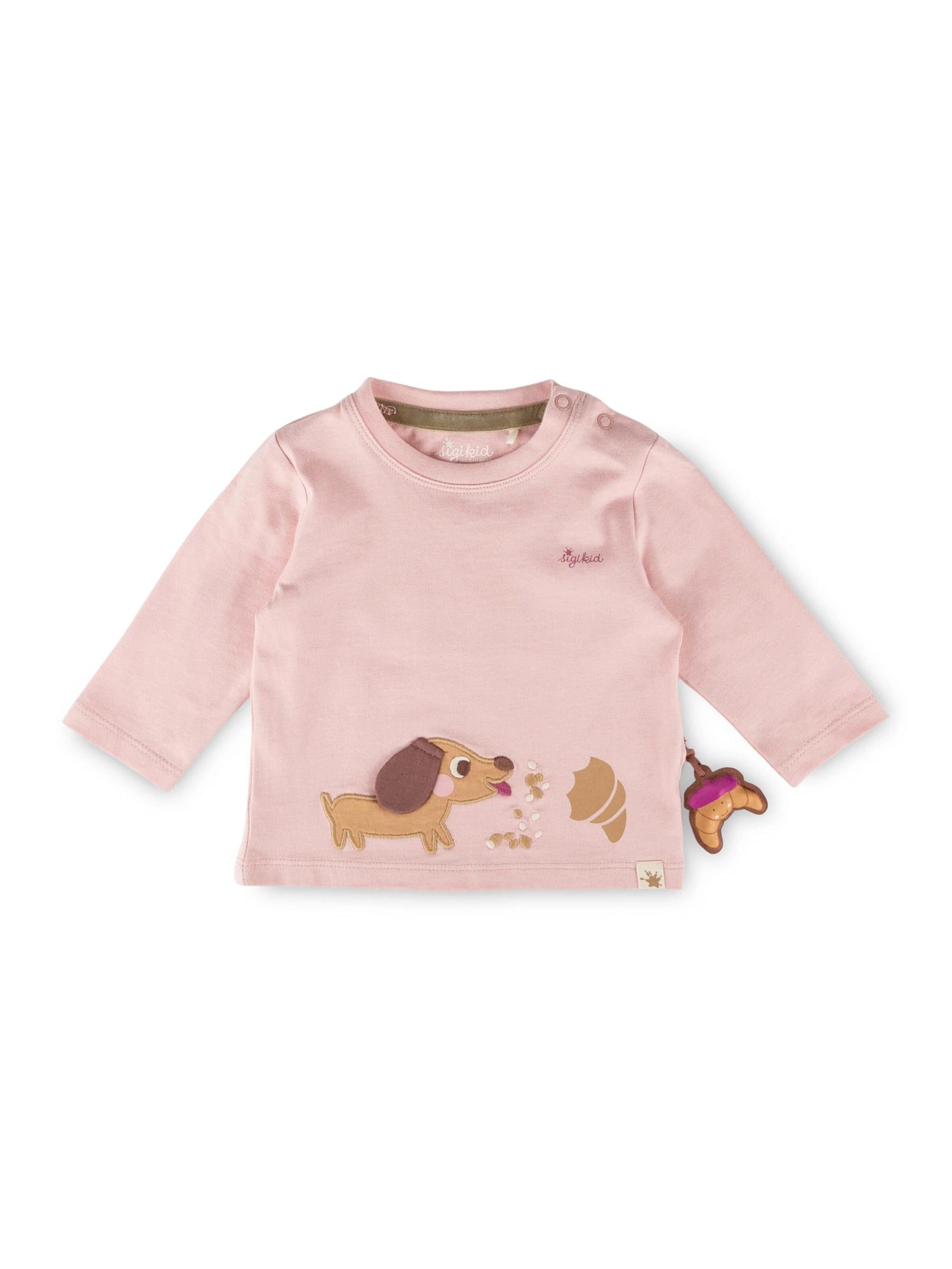 SIGIKID Shirt 'Langarmshirt Petit Croissant' in Pink: front