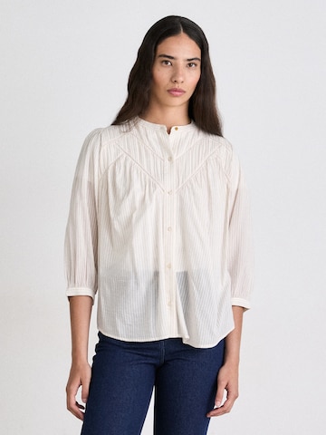 sessun Blouse 'SAVI' in Beige: front