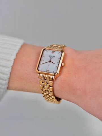Montre à affichage analogique 'Régler Élégance Steel Rose Gold - Pearl' Régler en or