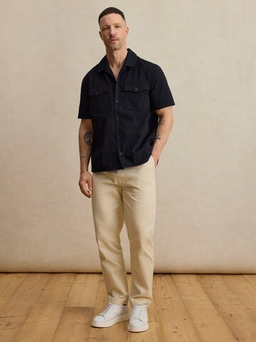 DAN FOX APPAREL Regular Панталон 'Furkan' в бяло