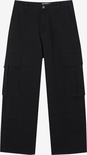 Pull&Bear Kargo hlače | črna barva, Prikaz izdelka