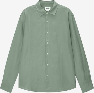 Camicia di Pull&Bear in verde: frontale