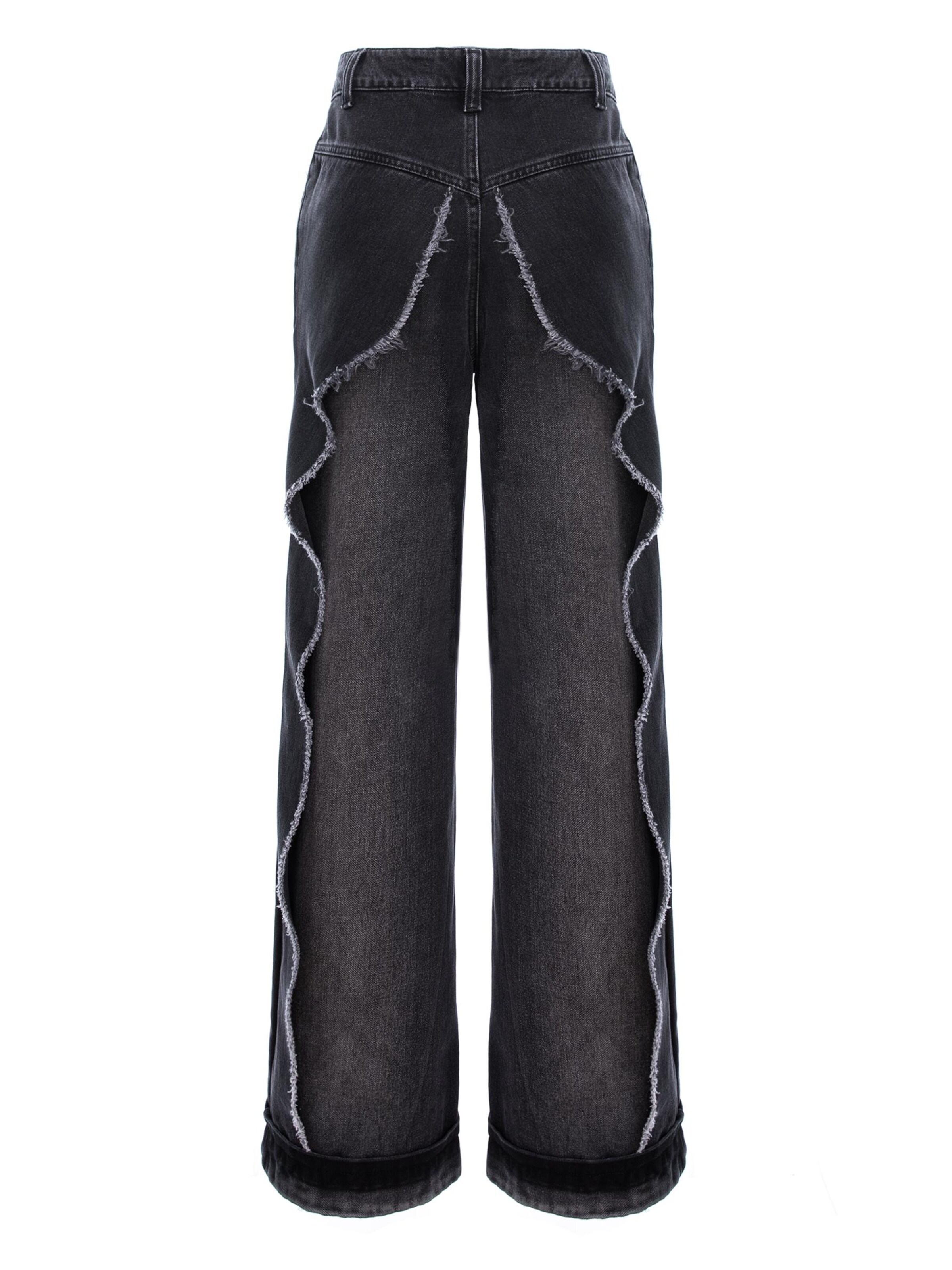 Montage The Label - Ropa ancha Vaquero 'Double Layer' en gris