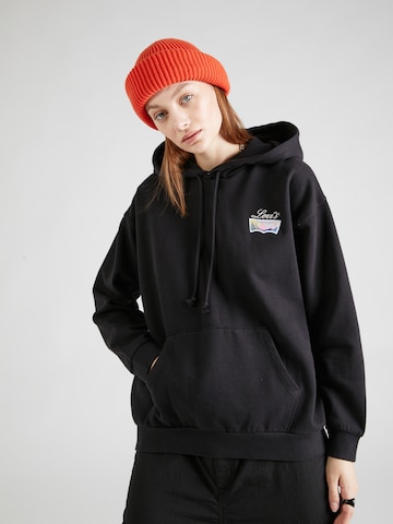 LEVI'S ® Sweatshirt 'Graphic Salinas Hoodie' in Black: front