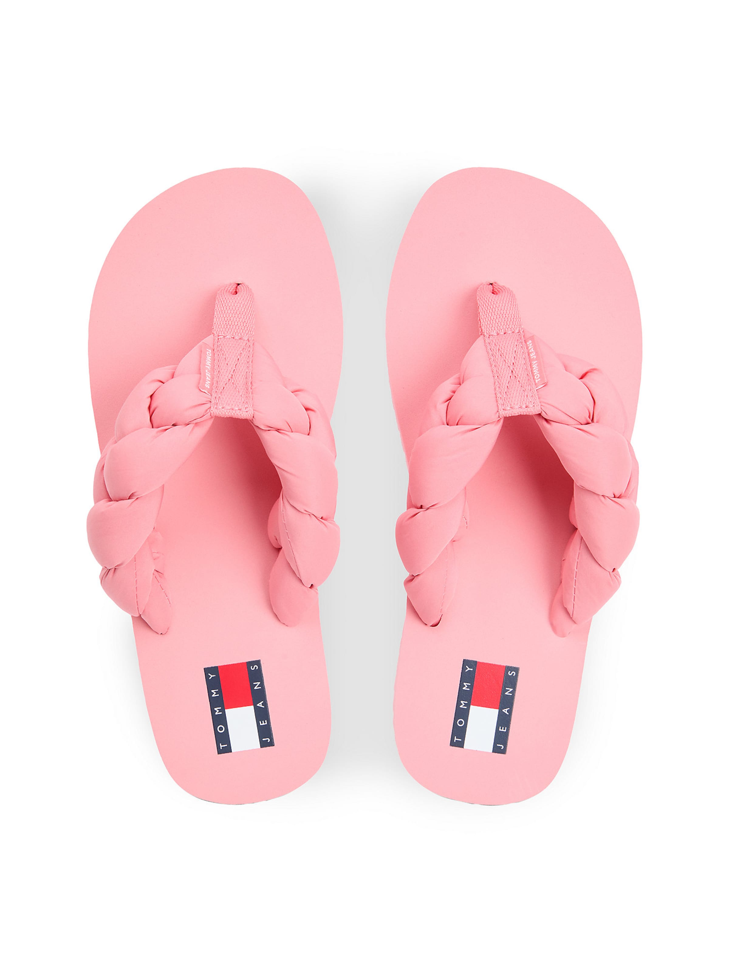 Tommy Jeans T-bar sandals in Pink
